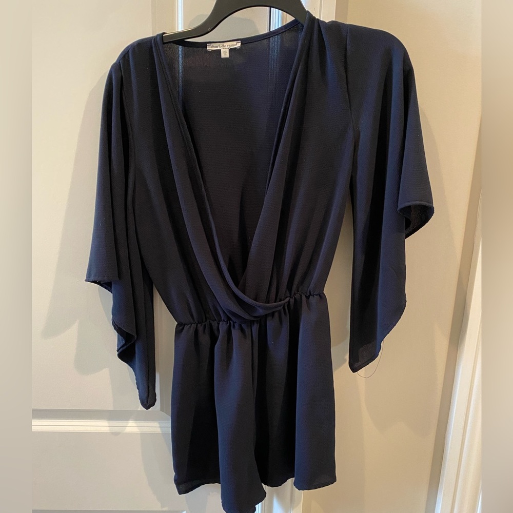 Navy Romper